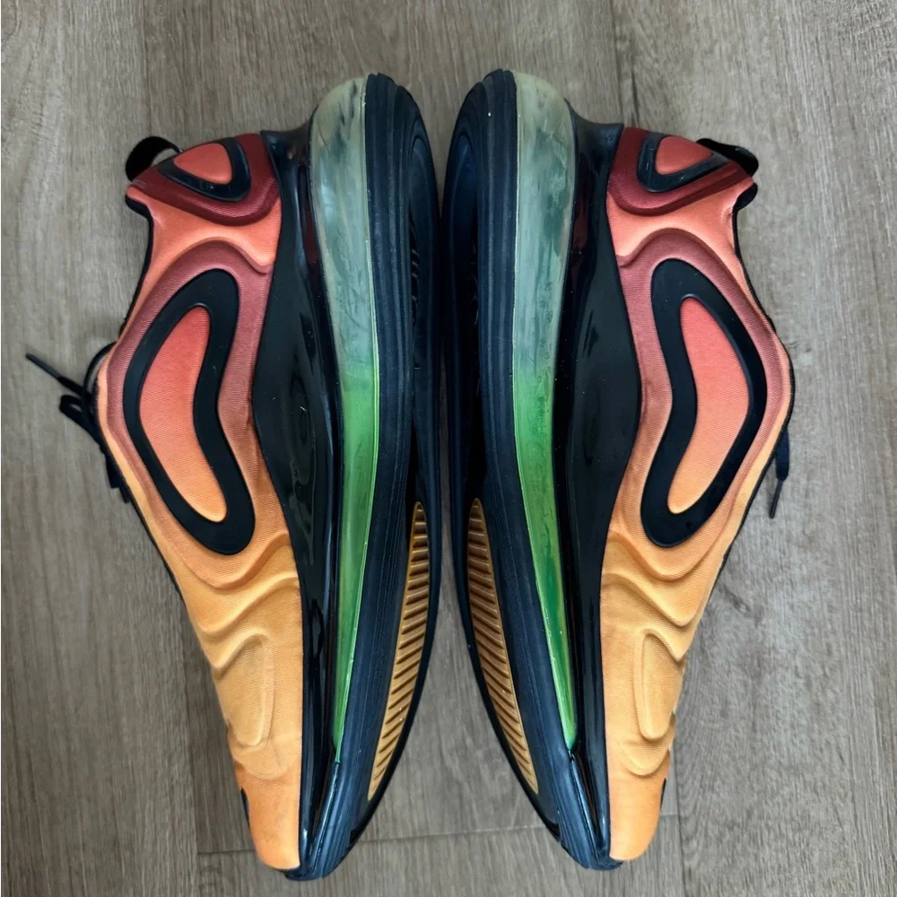 Nike Air Max 720 Sunset Mens Low Top Sneakers Orange/Black AO2924-800 2018